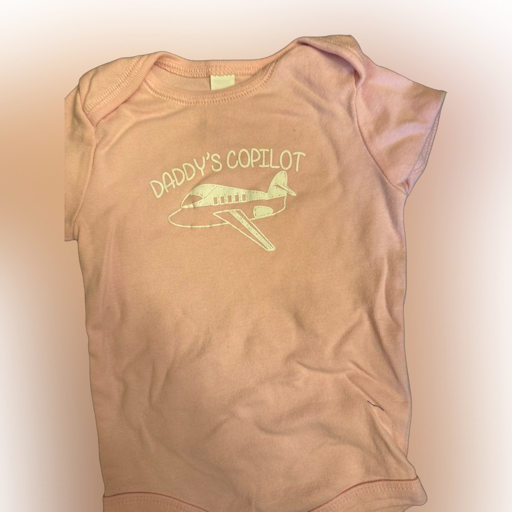 6-12M bodysuit cute daddy’s copilot